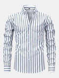 Long Sleeve Stripe Button Up Shirt