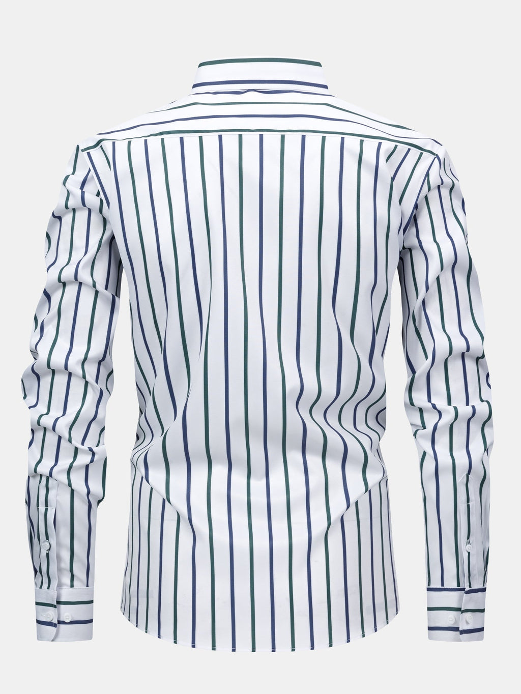 Long Sleeve Stripe Button Up Shirt
