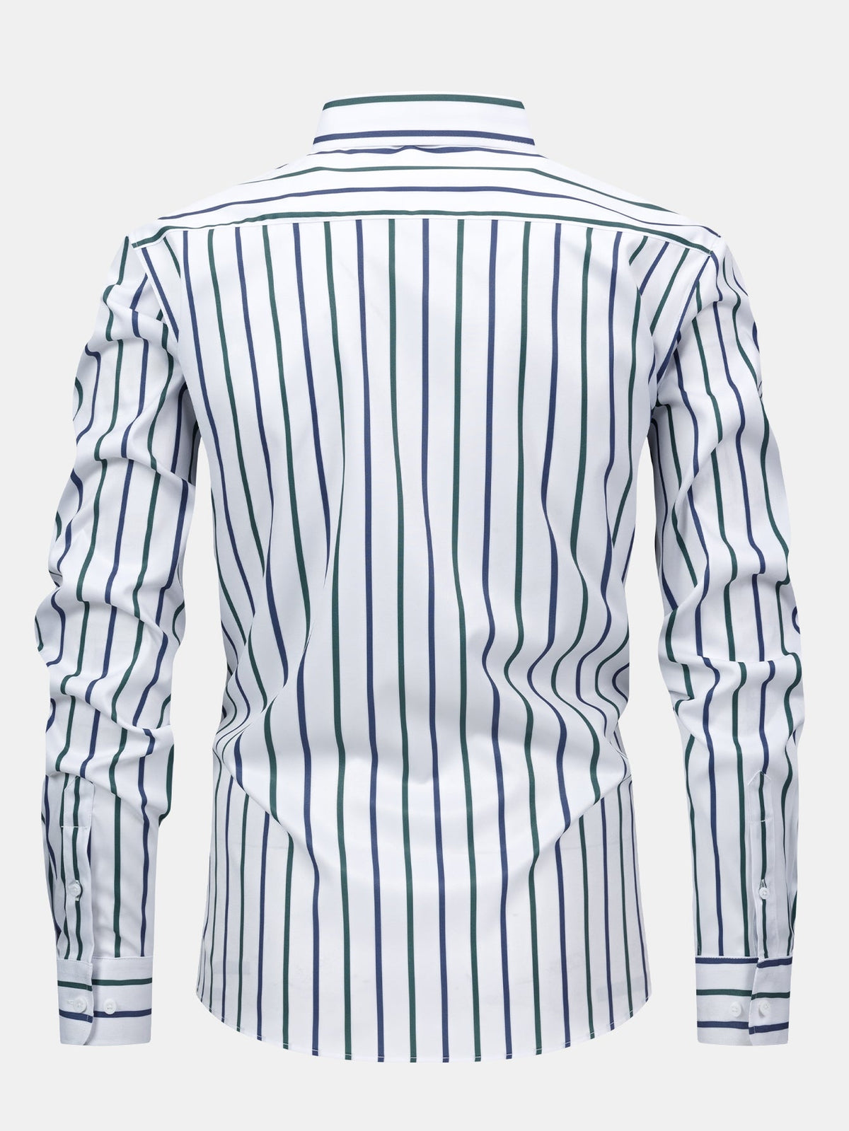 Long Sleeve Stripe Button Up Shirt