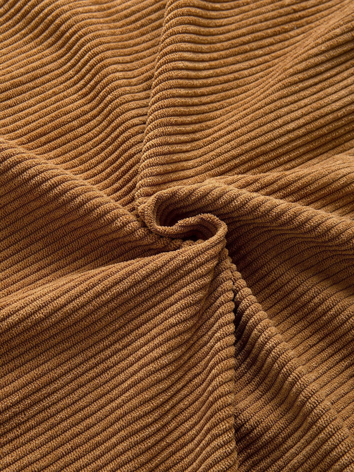 Relax Fit Colorblock Corduroy Hooded Shirt